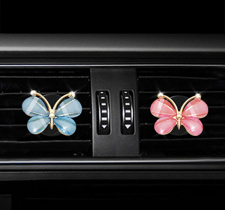 Women Accessories Outlet - Colorful Butterfly Car Air Conditioning Clip