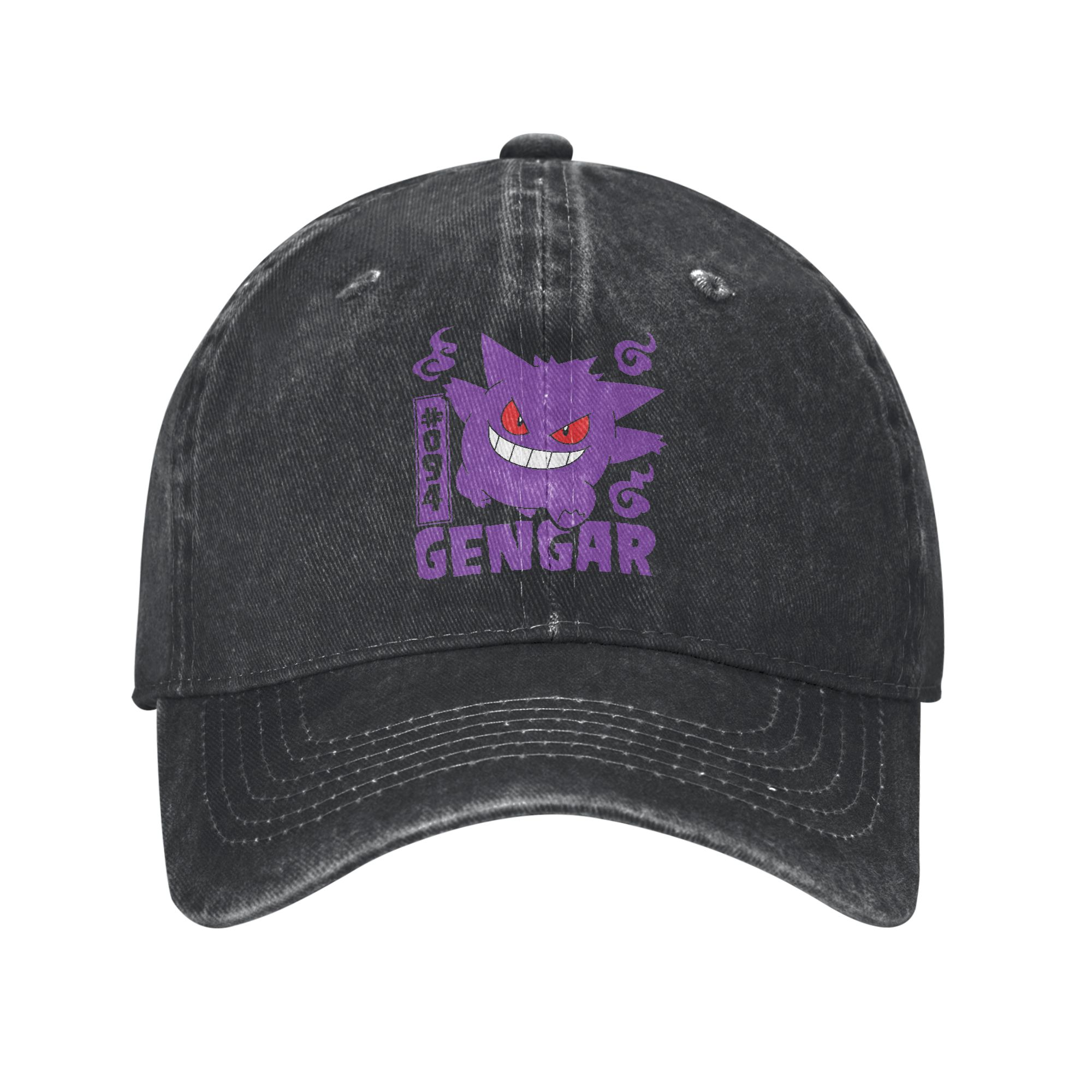 Women'S Golf Accessories - Pokemon Gengar Baseball Caps Vintage Distressed
