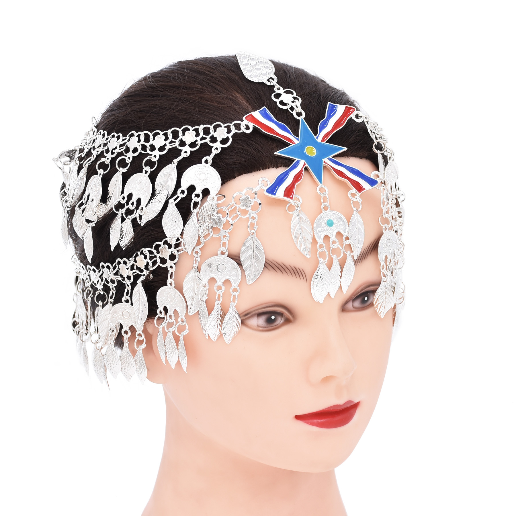 Women Accessories Pakistan - Trending Ethnic Silver Plated Star Flag