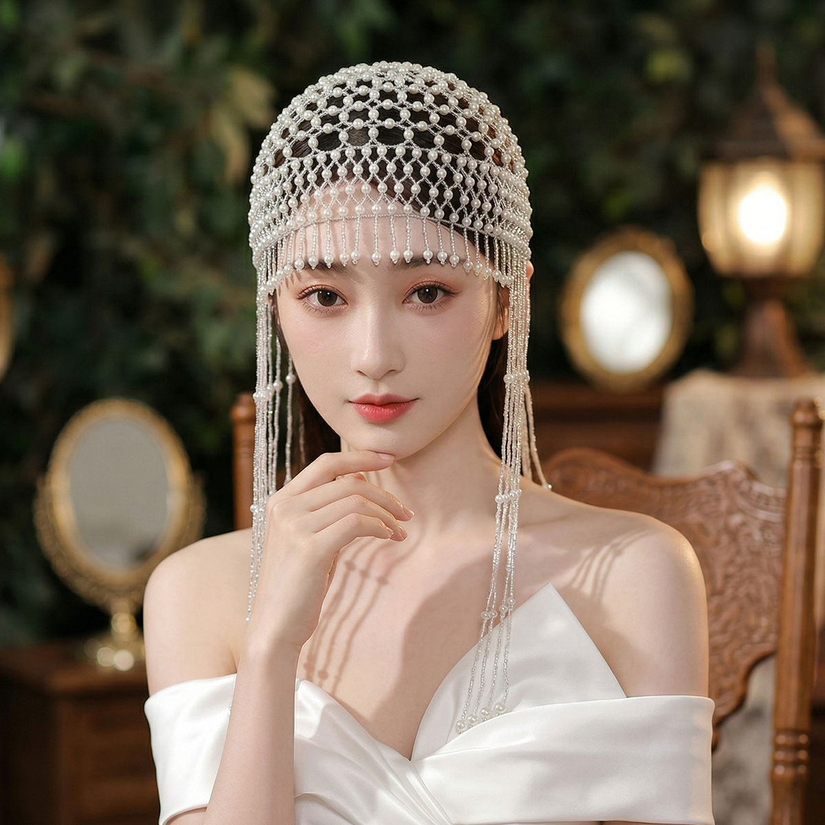 Luxury Pearls Beaded Headwrap  – обзор и цена Women Accessories Aesthetic