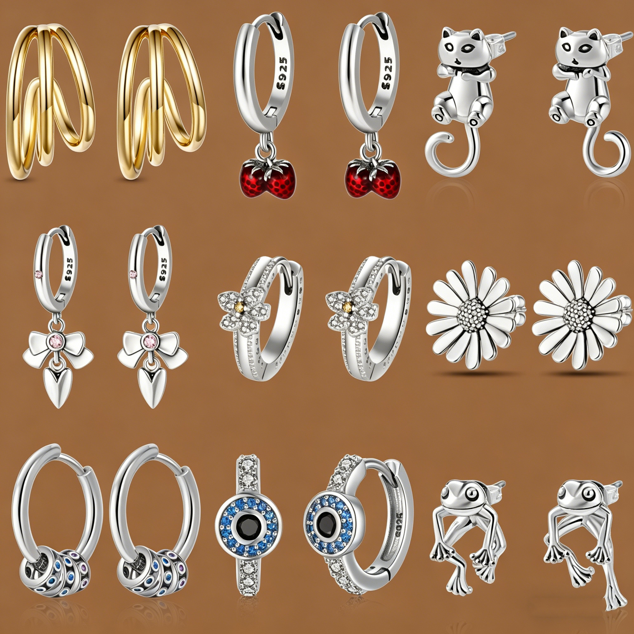 925 Silver Earrings for Women  – обзор и цена Evil Eye Bracelet