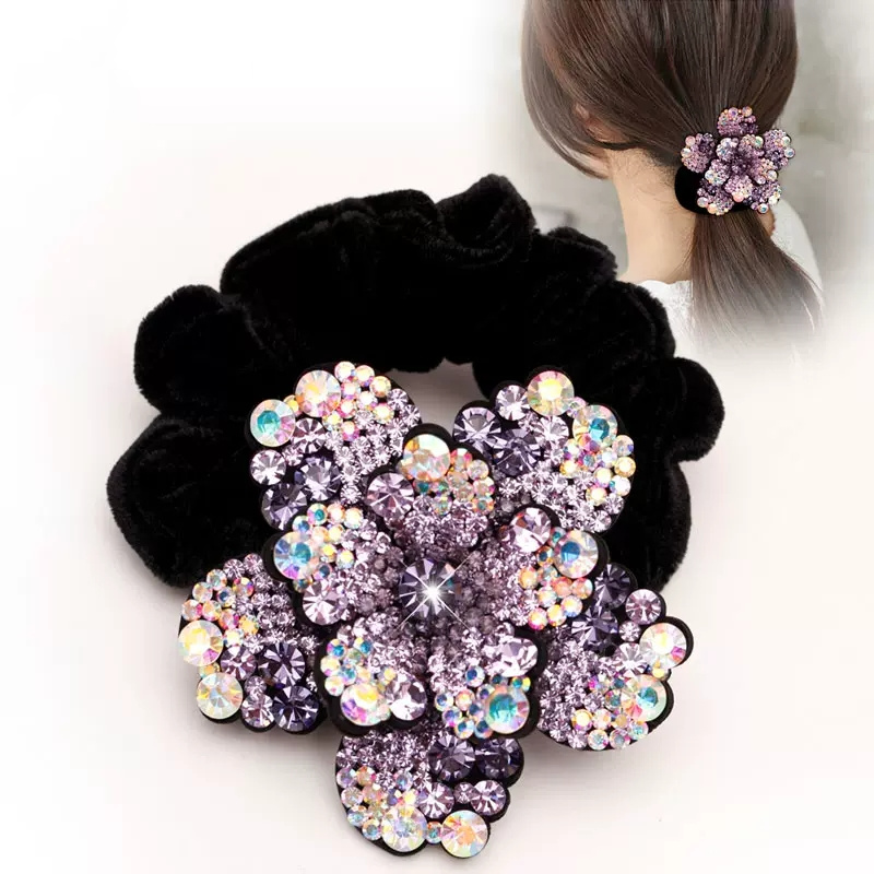 Women Rhinestone Scrunchies Ve – обзор и цена Hair Tie Velvet