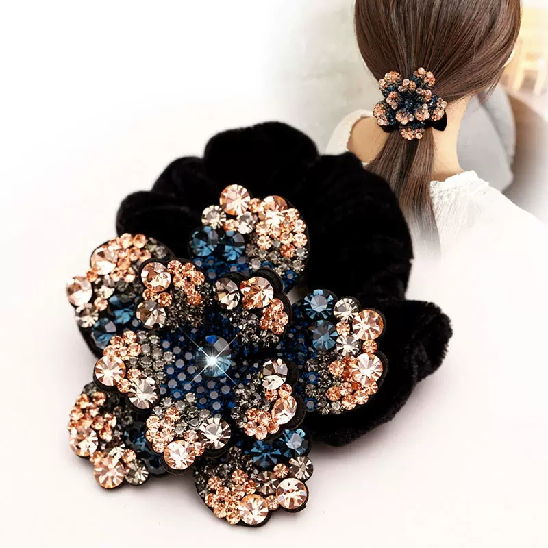 Women Rhinestone Scrunchies Ve – обзор и цена Hair Tie Velvet