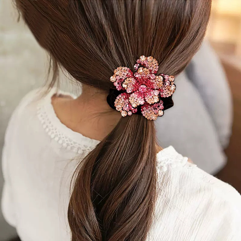 Women Rhinestone Scrunchies Ve – обзор и цена Hair Tie Velvet