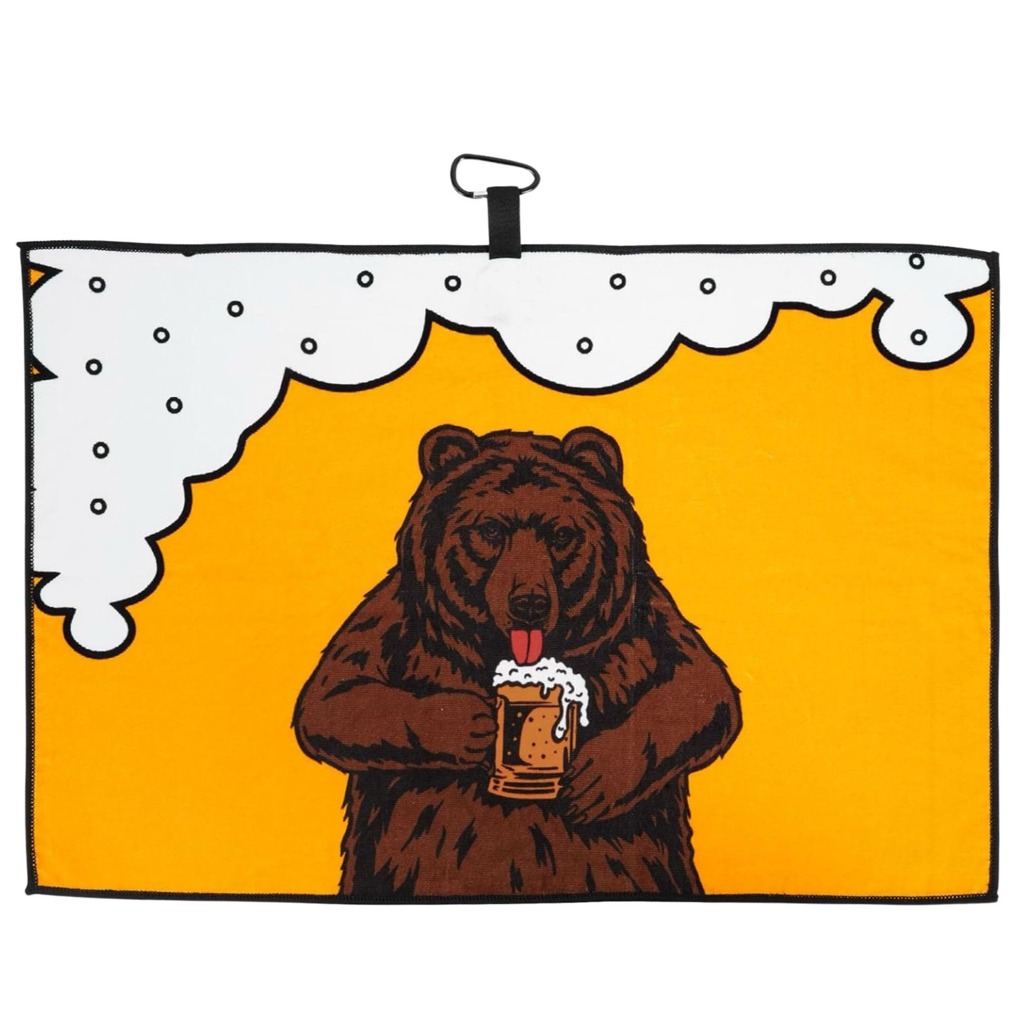 Brown bear Golf Towel Orange a – обзор и цена Women'S Golf Accessories