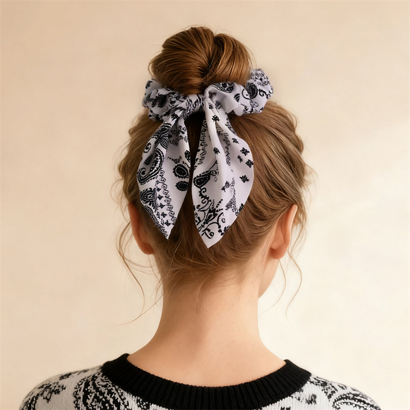 2pcs/set Printed Hair Scrunchi – обзор и цена Hair Tie Velvet