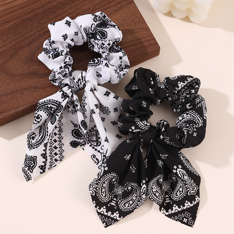 2pcs/set Printed Hair Scrunchi – обзор и цена Hair Tie Velvet