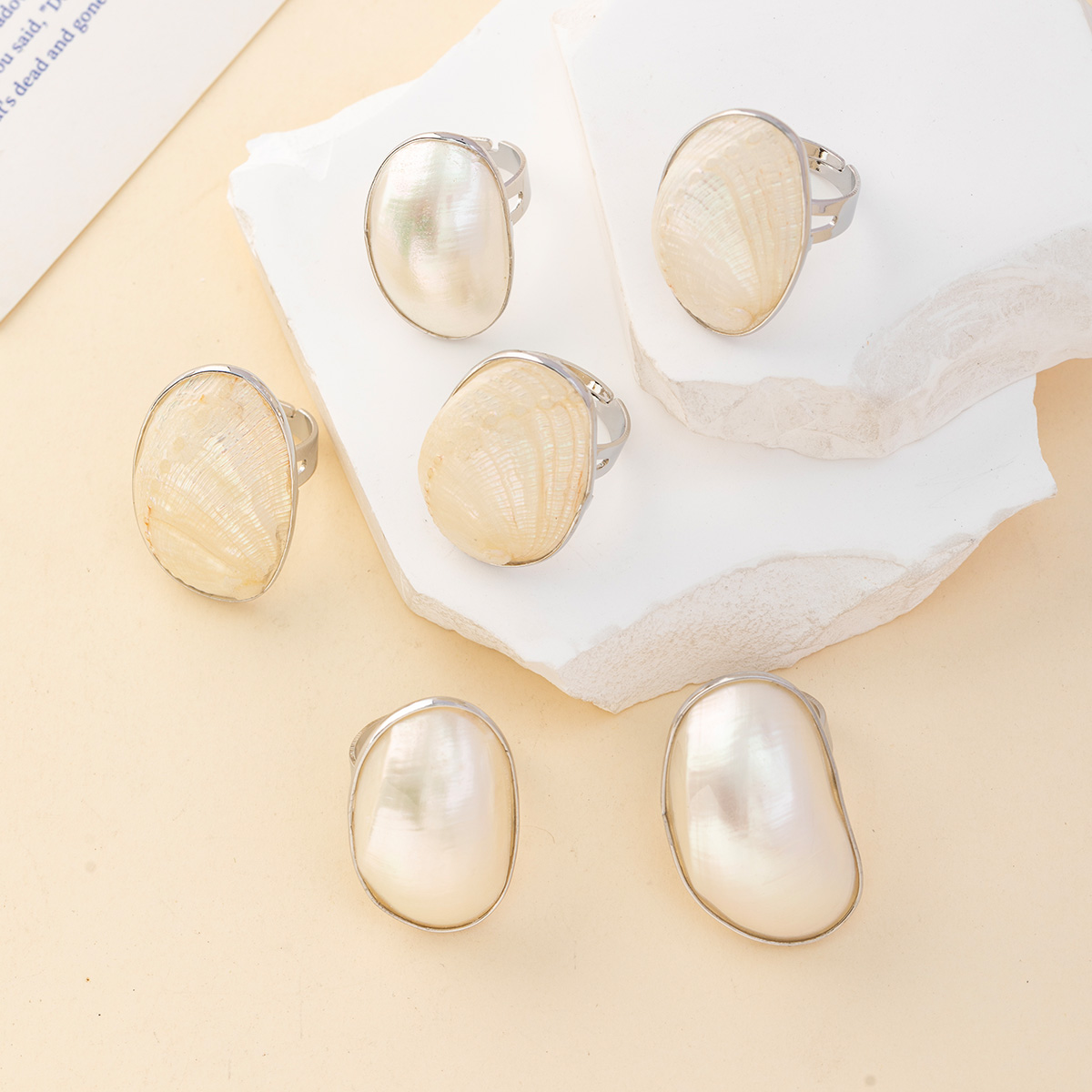 Vintage Chunky Shell Rings for – обзор и цена Women Accessories Outlet