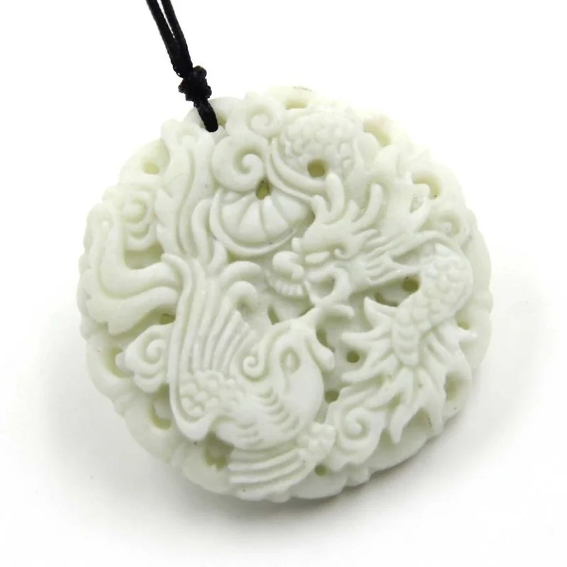 Natural White jade Dragon Phoe – обзор и цена Women Accessories For Hand