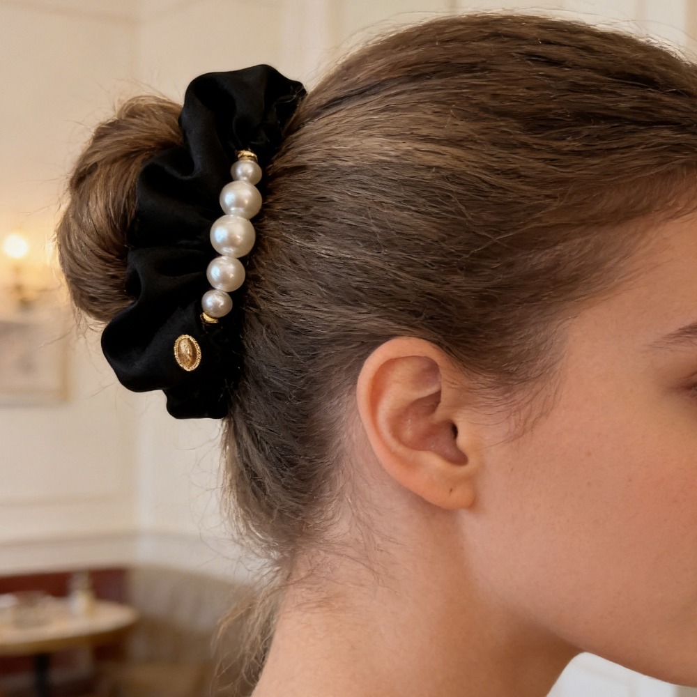 Fashion Velvet Pearl Hair Scru – обзор и цена Hair Tie Velvet