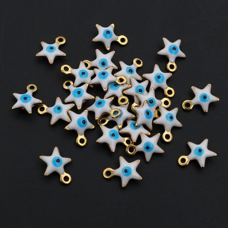 20pcs 10x8.5mm Enamel Evil Eye – обзор и цена Evil Eye Bracelet