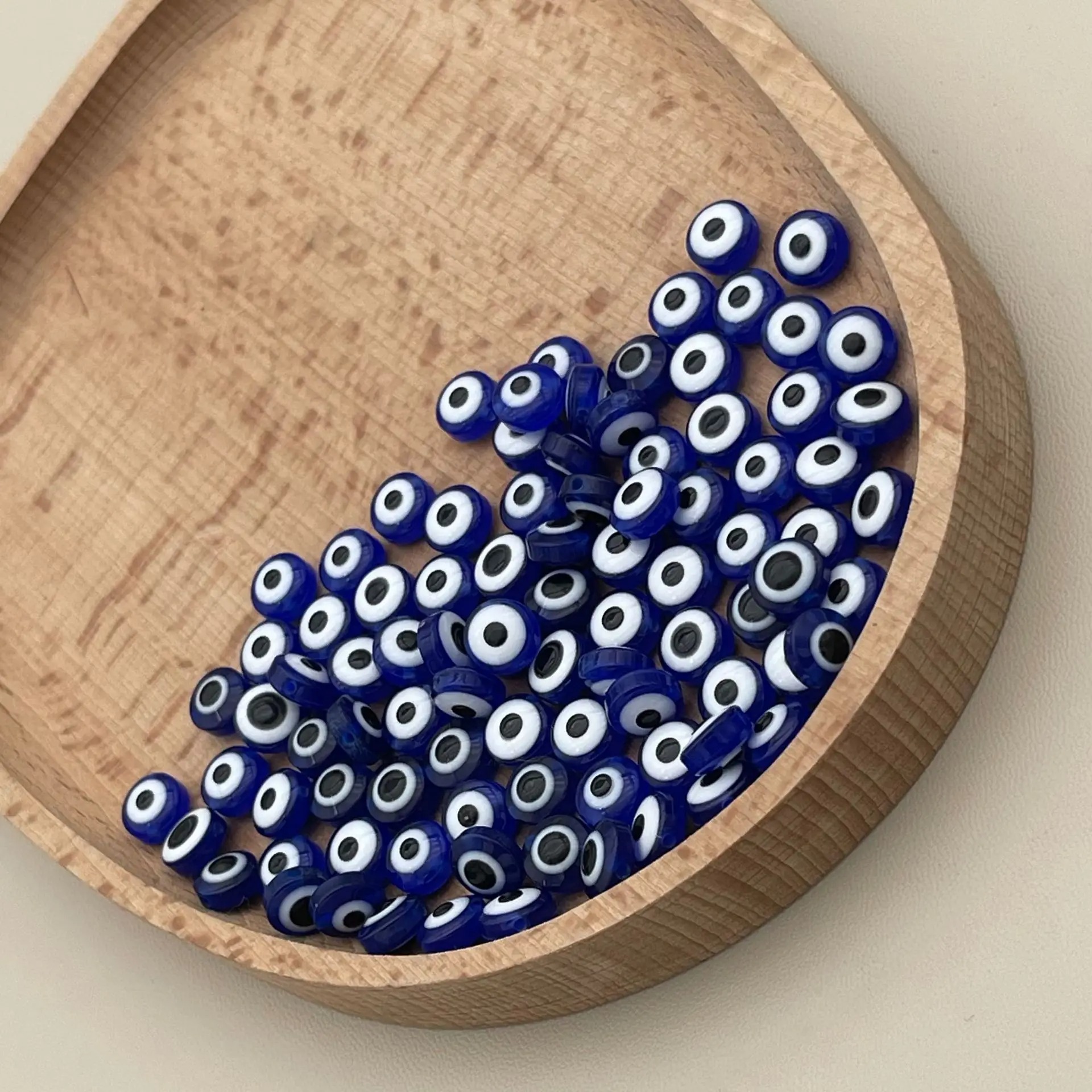 200pcs 8mm Blue Evil Eye Beads – обзор и цена Evil Eye Bracelet