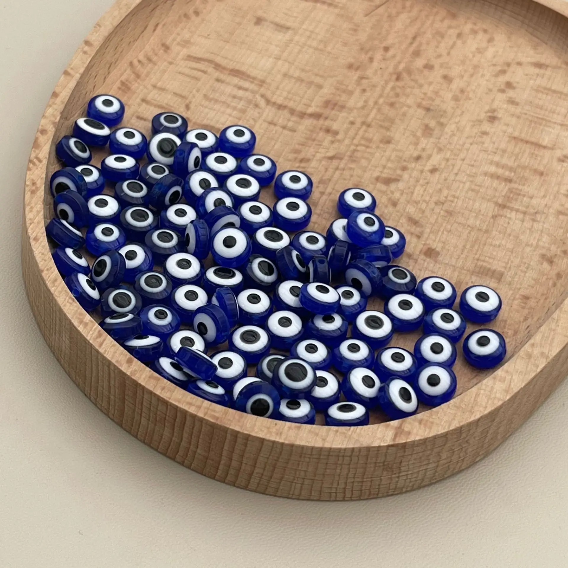 200pcs 8mm Blue Evil Eye Beads – обзор и цена Evil Eye Bracelet