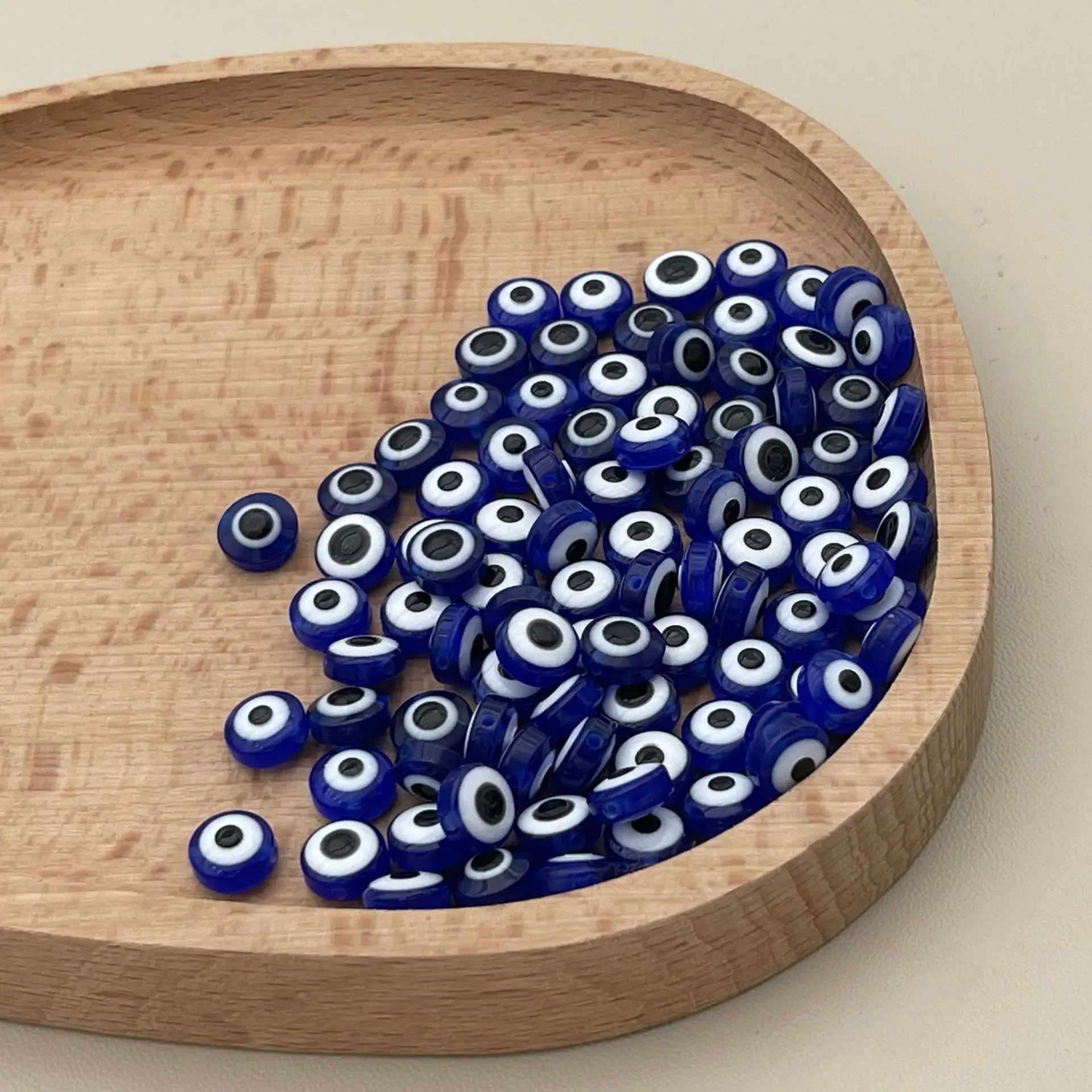 200pcs 8mm Blue Evil Eye Beads – обзор и цена Evil Eye Bracelet