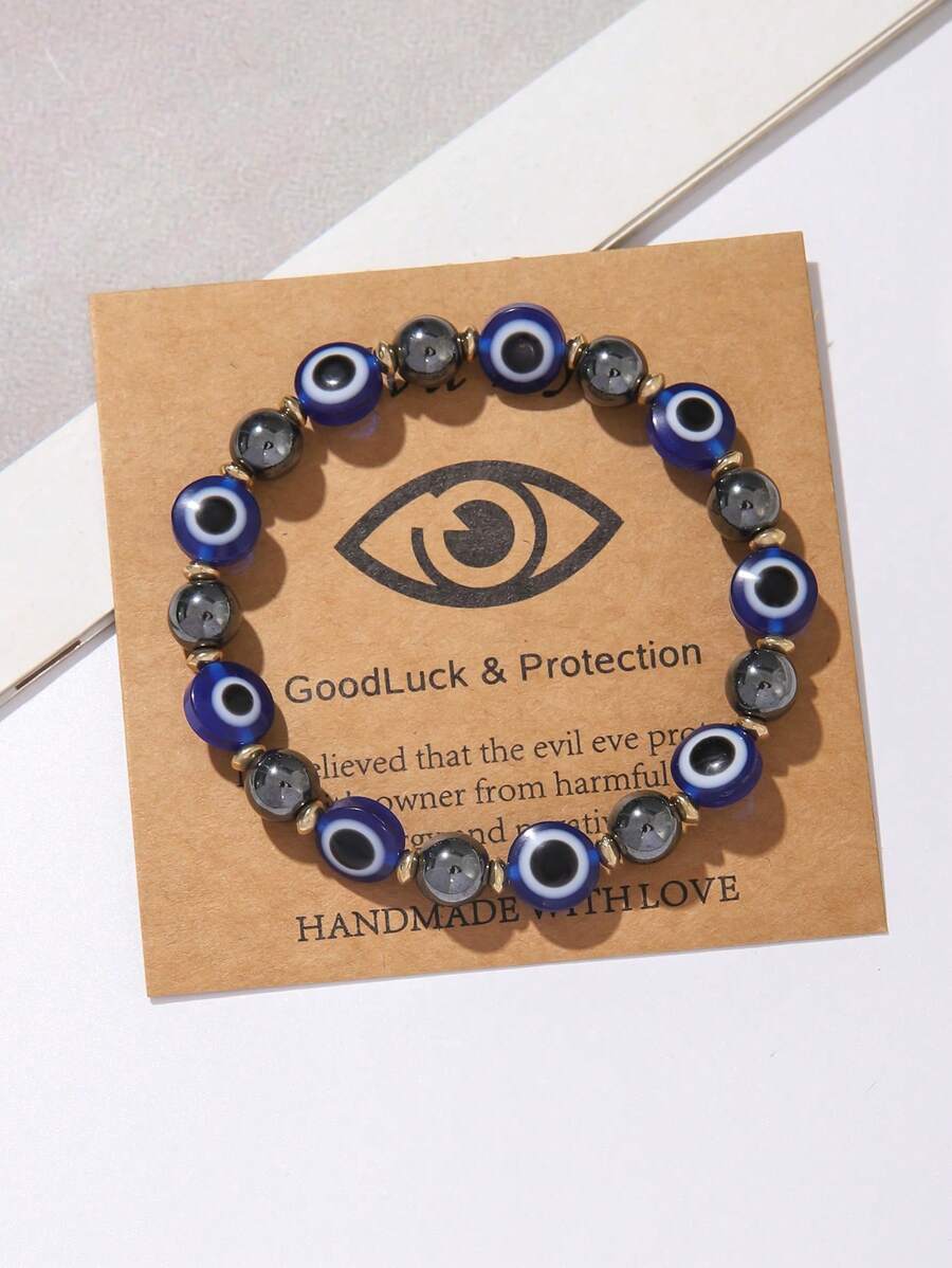 Elastic Evil Eye Beaded Bracel – обзор и цена Evil Eye Bracelet