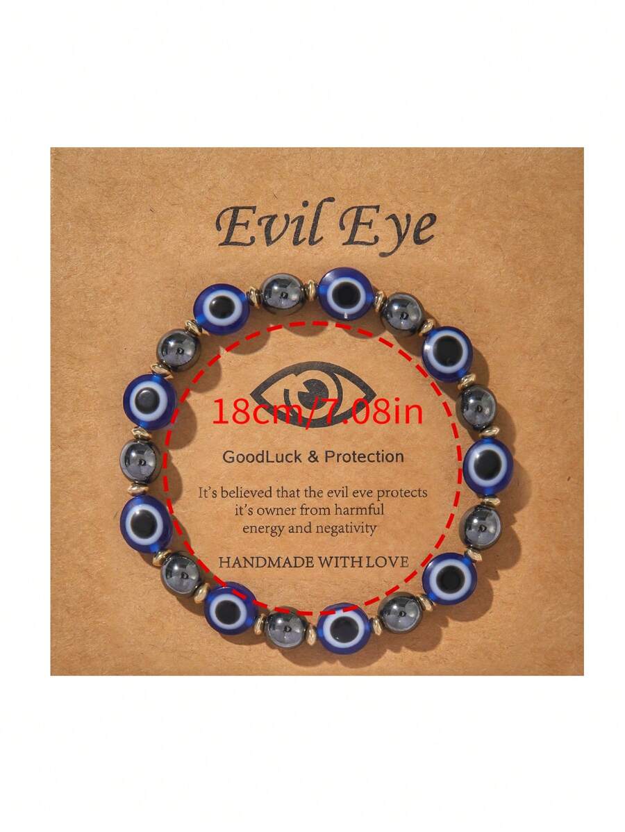 Elastic Evil Eye Beaded Bracel – обзор и цена Evil Eye Bracelet