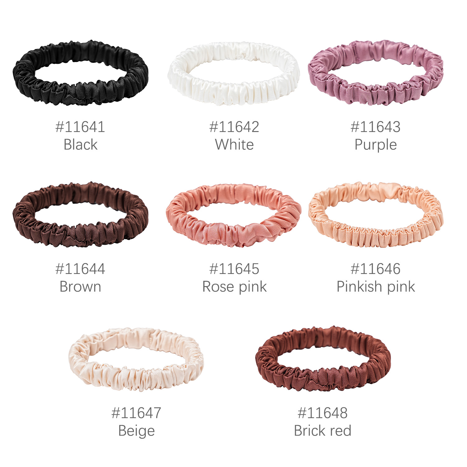 8PCS/Set 100% Pure Mulberry Si – обзор и цена Hair Tie Velvet