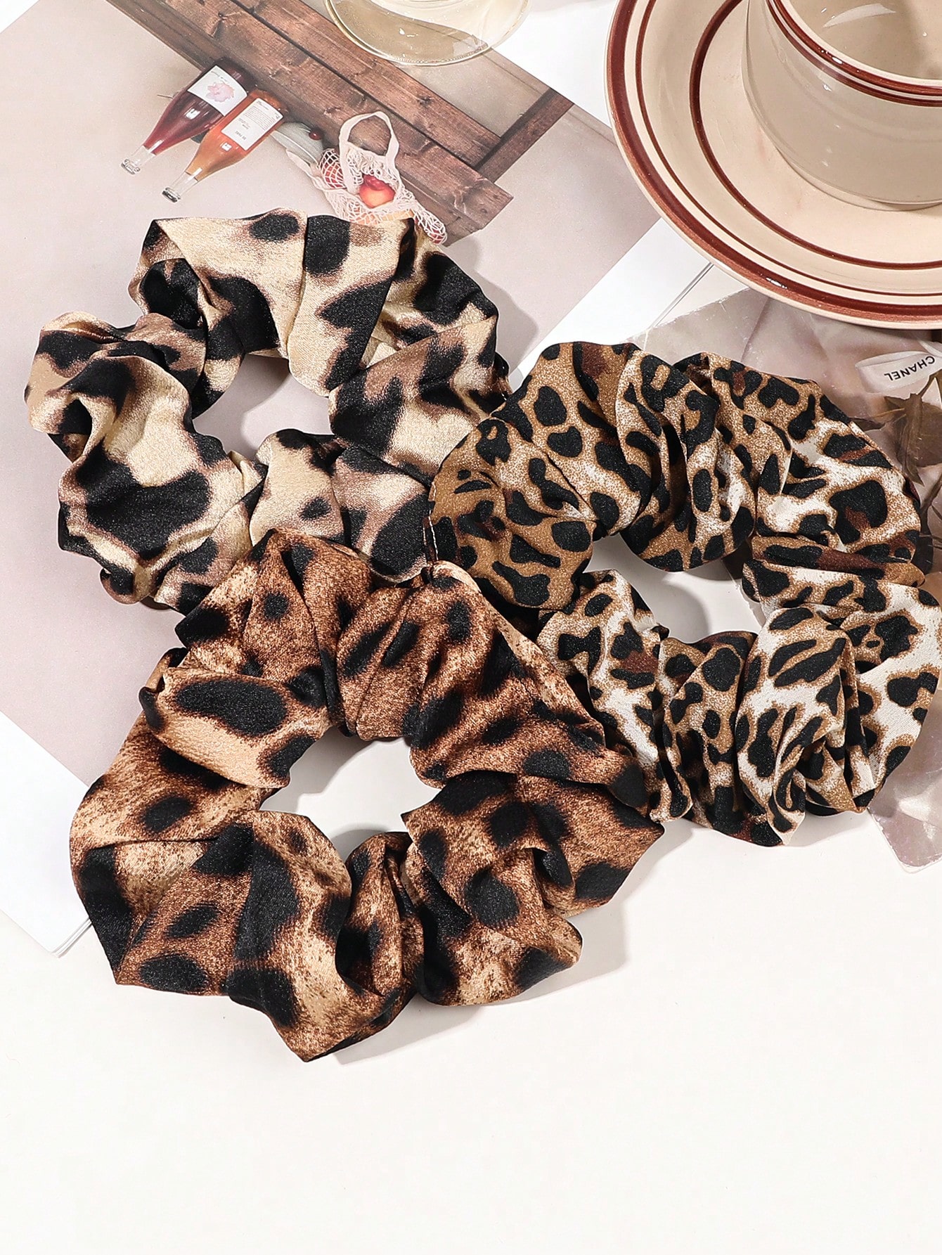 3/6/12PCS Leopard Velvet and S – обзор и цена Hair Tie Velvet