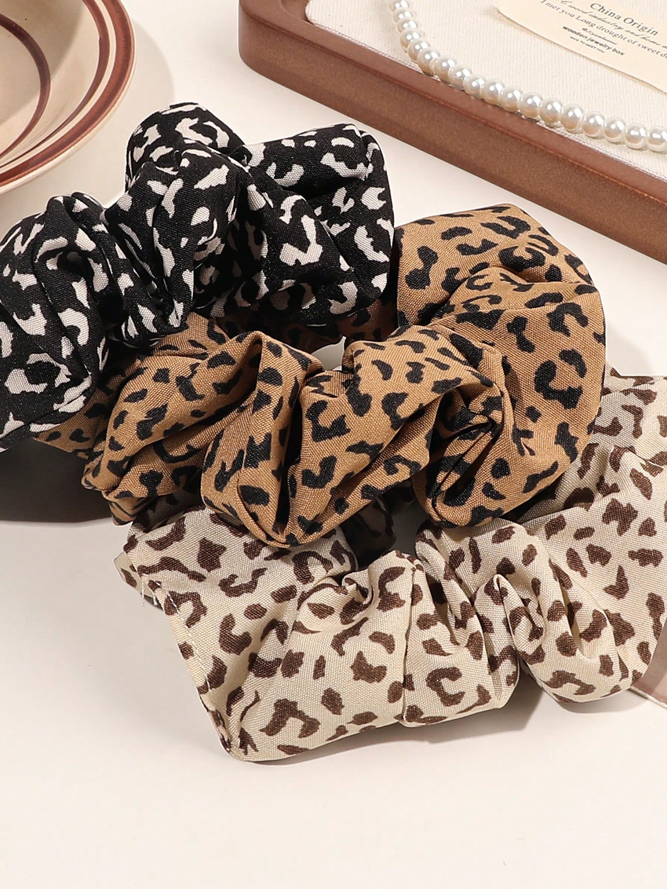 3/6/12PCS Leopard Velvet and S – обзор и цена Hair Tie Velvet