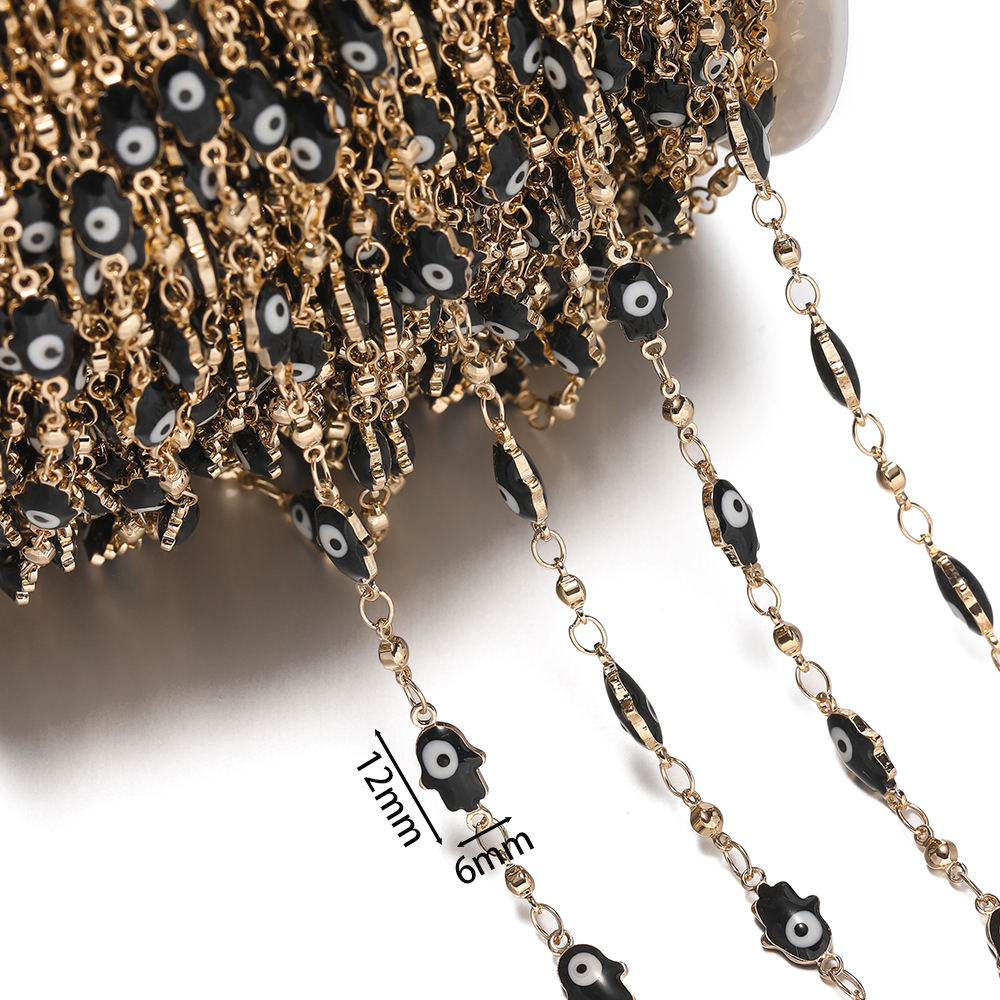 1Meter Crystal Oil Drop Beads  – обзор и цена Evil Eye Bracelet