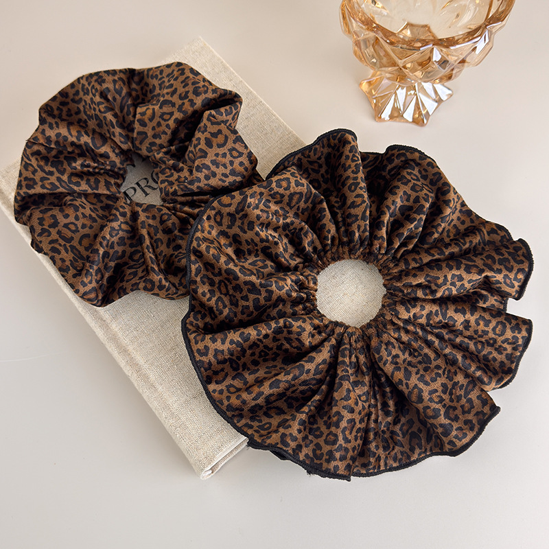 Velvet Leopard Print Double-La – обзор и цена Hair Tie Velvet