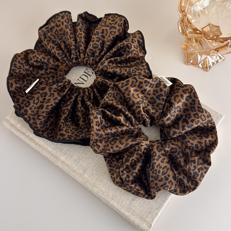 Velvet Leopard Print Double-La – обзор и цена Hair Tie Velvet