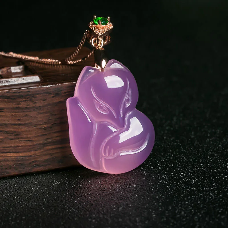 Natural Purple Agate Fox Penda – обзор и цена Women Accessories For Hand