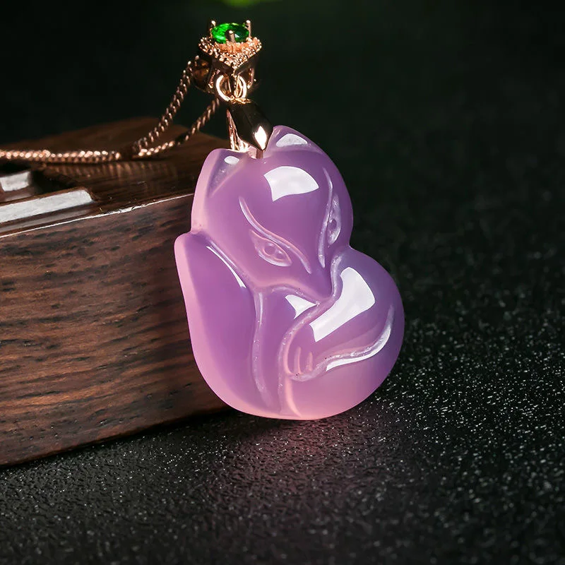 Natural Purple Agate Fox Penda – обзор и цена Women Accessories For Hand