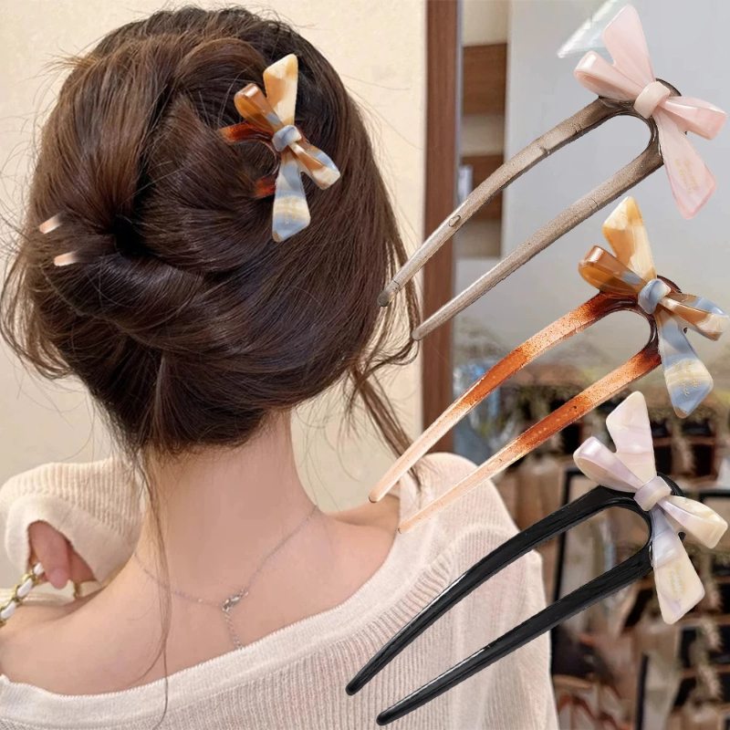 1 piece, sweet bow U-shaped ha – обзор и цена Women Accessories Aesthetic