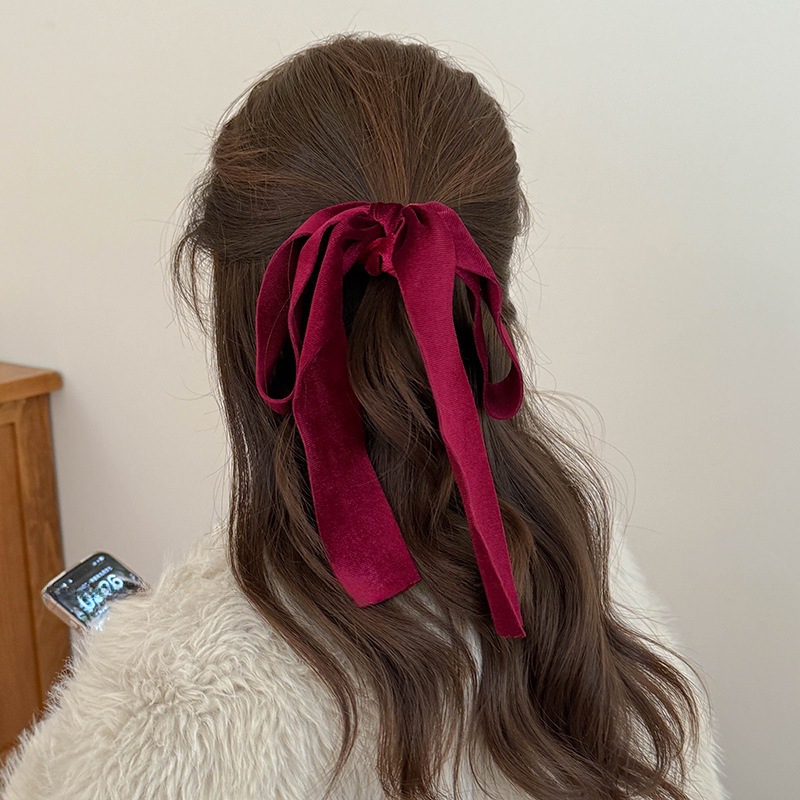 Cute Red Black Velvet Ribbon B – обзор и цена Hair Tie Velvet