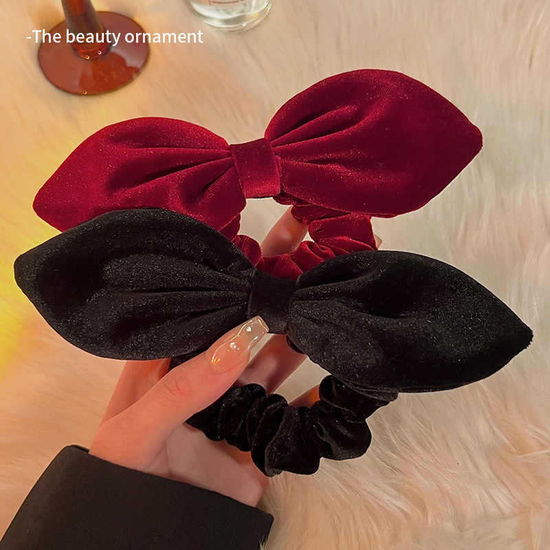 1pc Retro Velvet Rabbit Ear Bo – обзор и цена Hair Tie Velvet