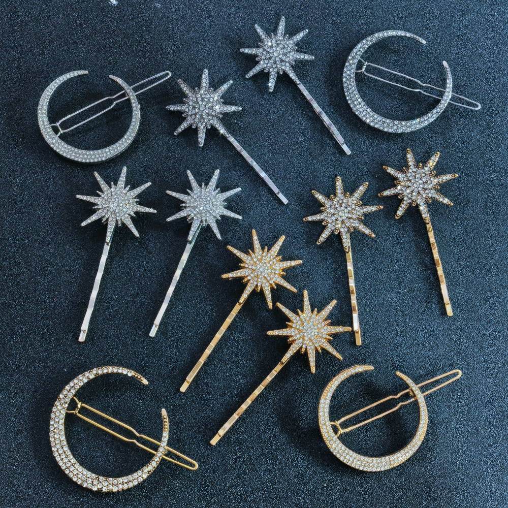 3/4 pcs set Crystal Star Hairp – обзор и цена Women Accessories Aesthetic