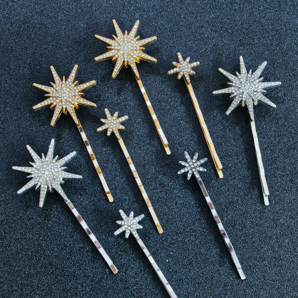 3/4 pcs set Crystal Star Hairp – обзор и цена Women Accessories Aesthetic