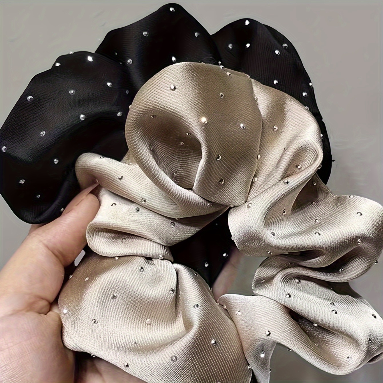 1/3PCS Satin Scrunchies With R – обзор и цена Hair Tie Velvet