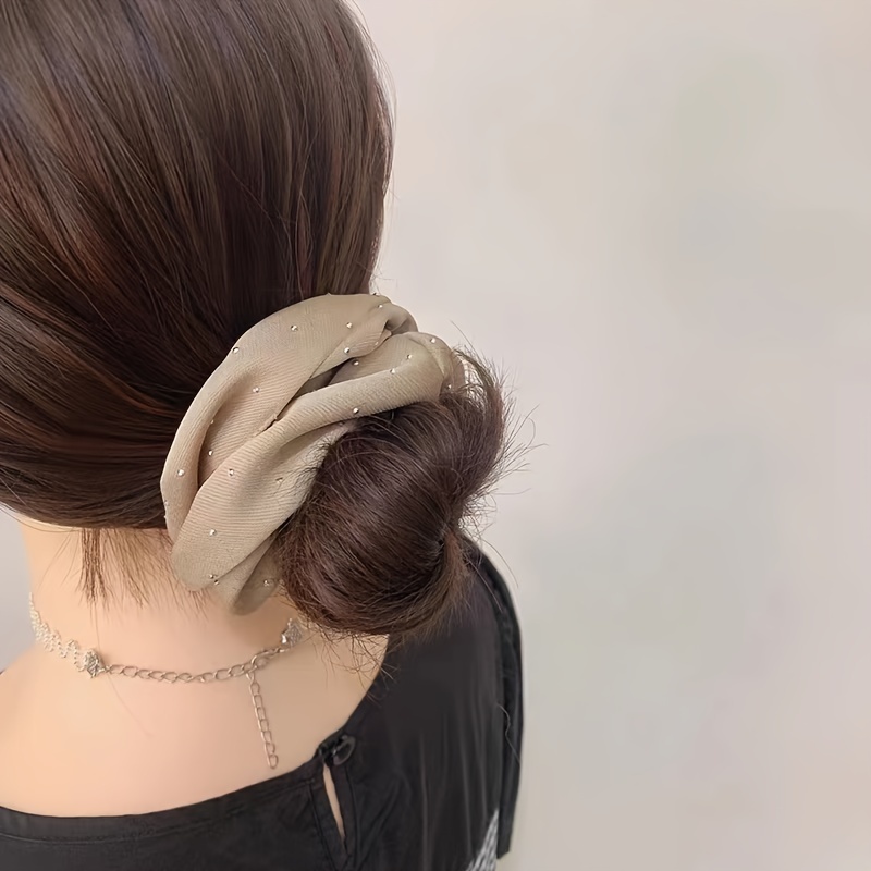 1/3PCS Satin Scrunchies With R – обзор и цена Hair Tie Velvet