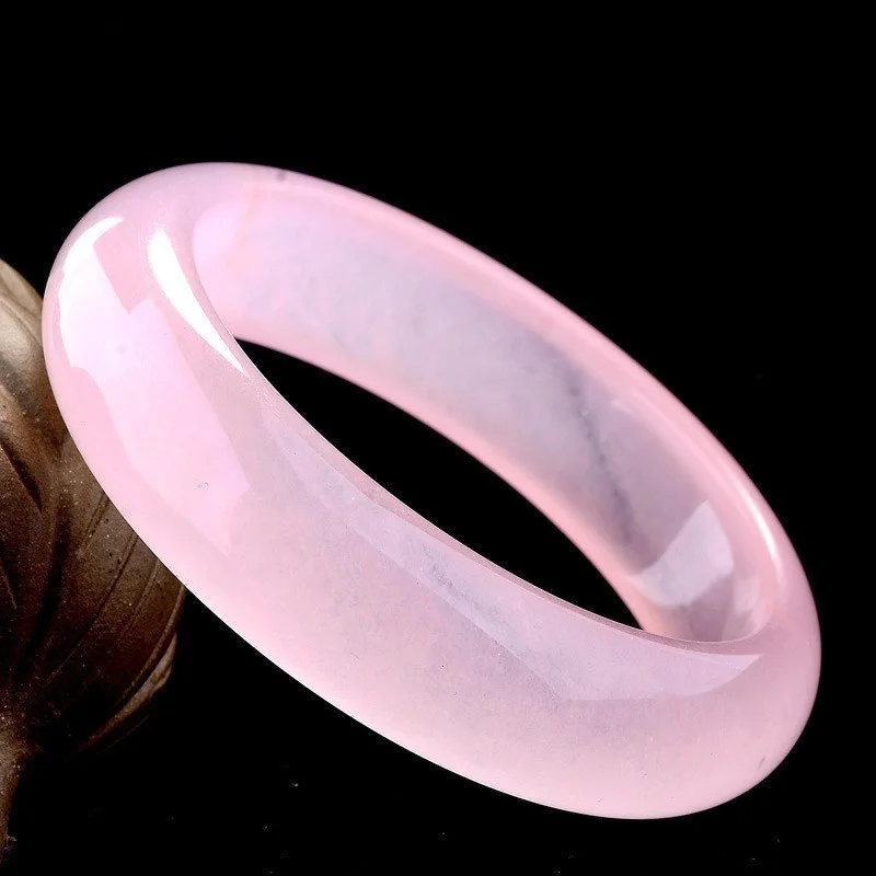 Genuine Natural Pink Jade Bang – обзор и цена Women Accessories For Hand