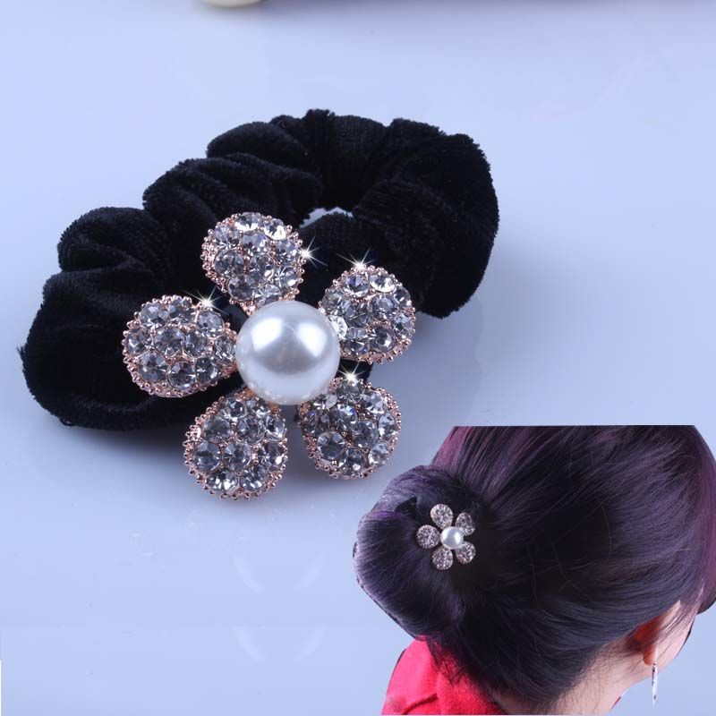 1 PC Black Velvet Scrunchies P – обзор и цена Hair Tie Velvet