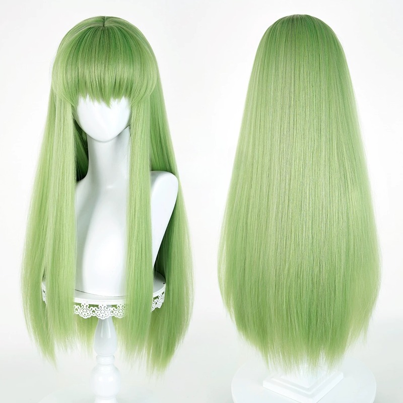 Anime CC Cosplay Green Wig Lon – обзор и цена Women Accessories Aesthetic