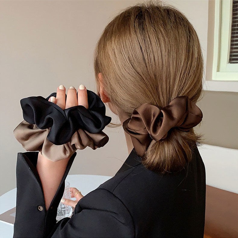 Korean Woman Big Elegant Silk  – обзор и цена Hair Tie Velvet