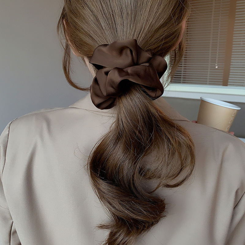 Korean Woman Big Elegant Silk  – обзор и цена Hair Tie Velvet