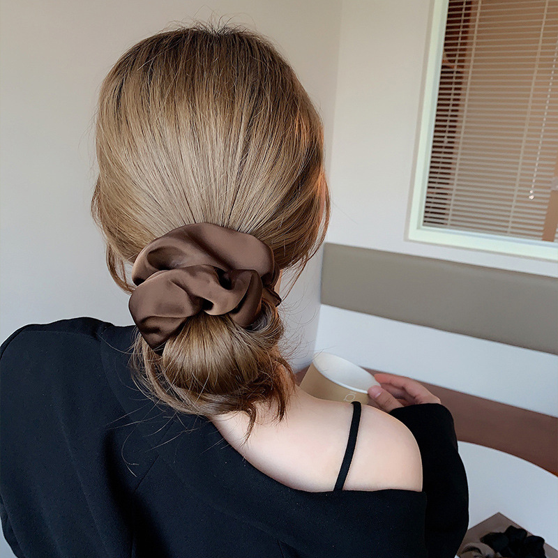 Korean Woman Big Elegant Silk  – обзор и цена Hair Tie Velvet