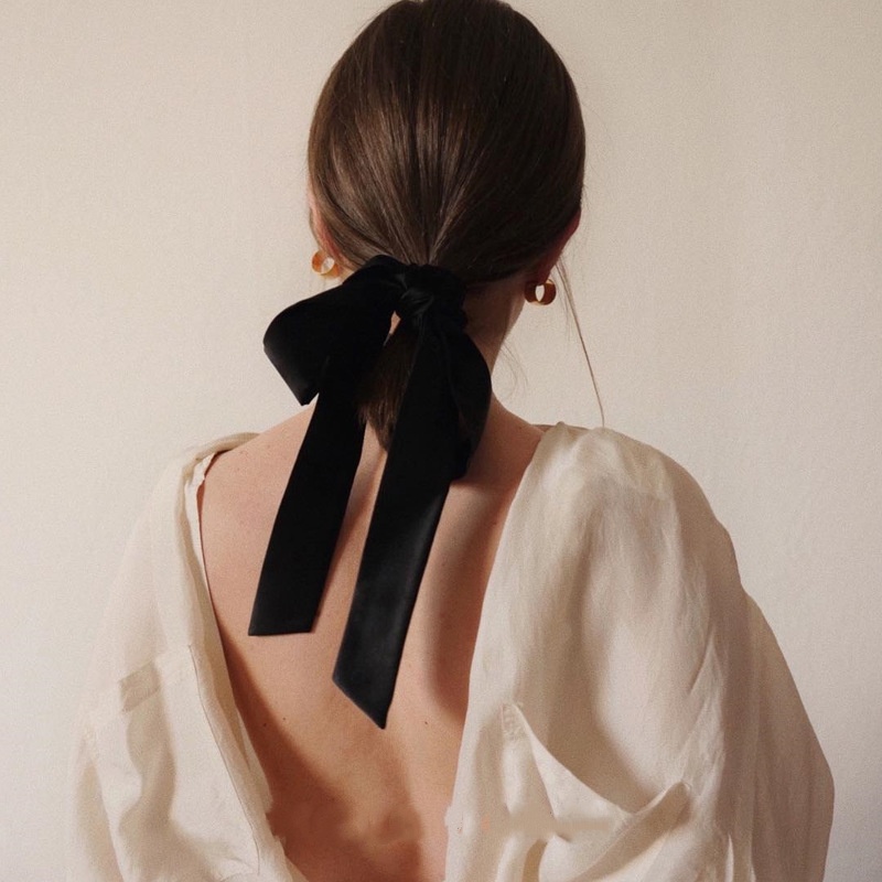 French lazy ribbon velvet hair – обзор и цена Hair Tie Velvet