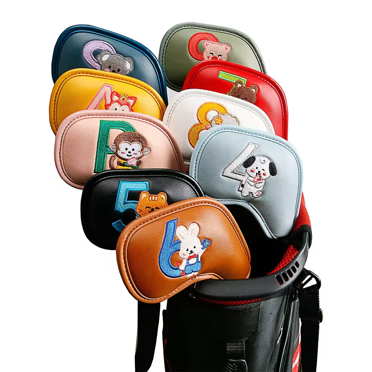 9Pcs Cute Cartoon Animal Golf  – обзор и цена Women'S Golf Accessories