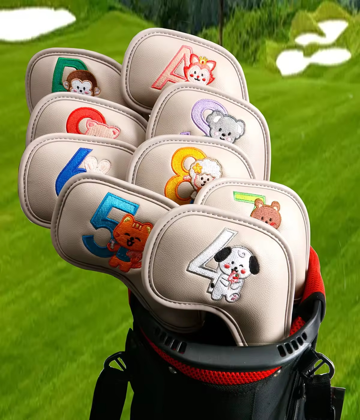 9Pcs Cute Cartoon Animal Golf  – обзор и цена Women'S Golf Accessories