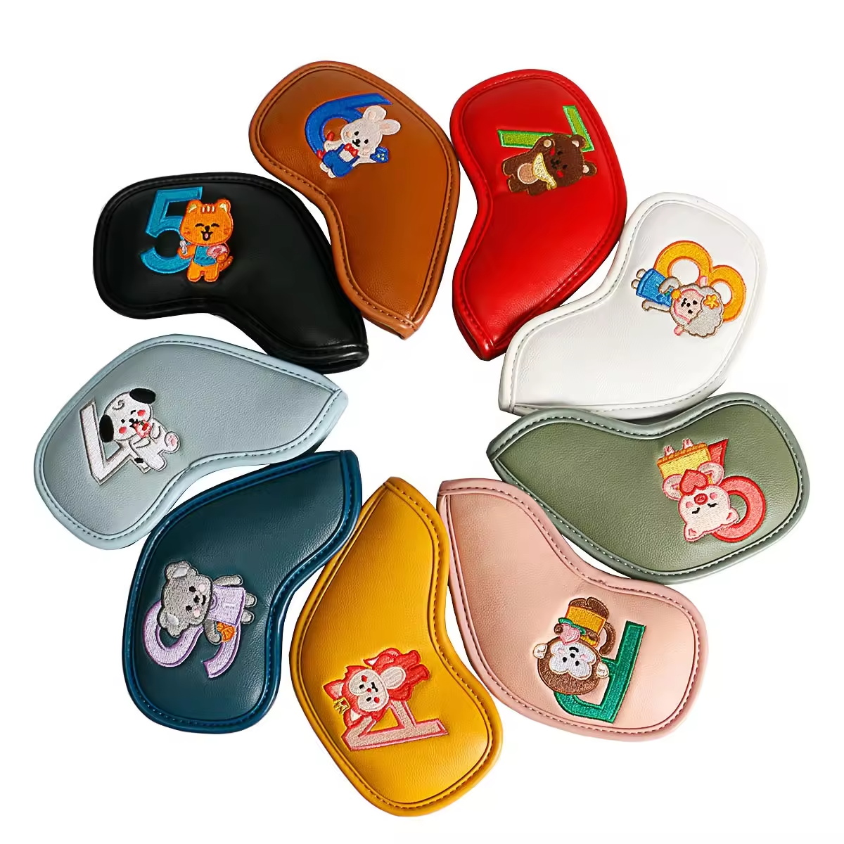 9Pcs Cute Cartoon Animal Golf  – обзор и цена Women'S Golf Accessories