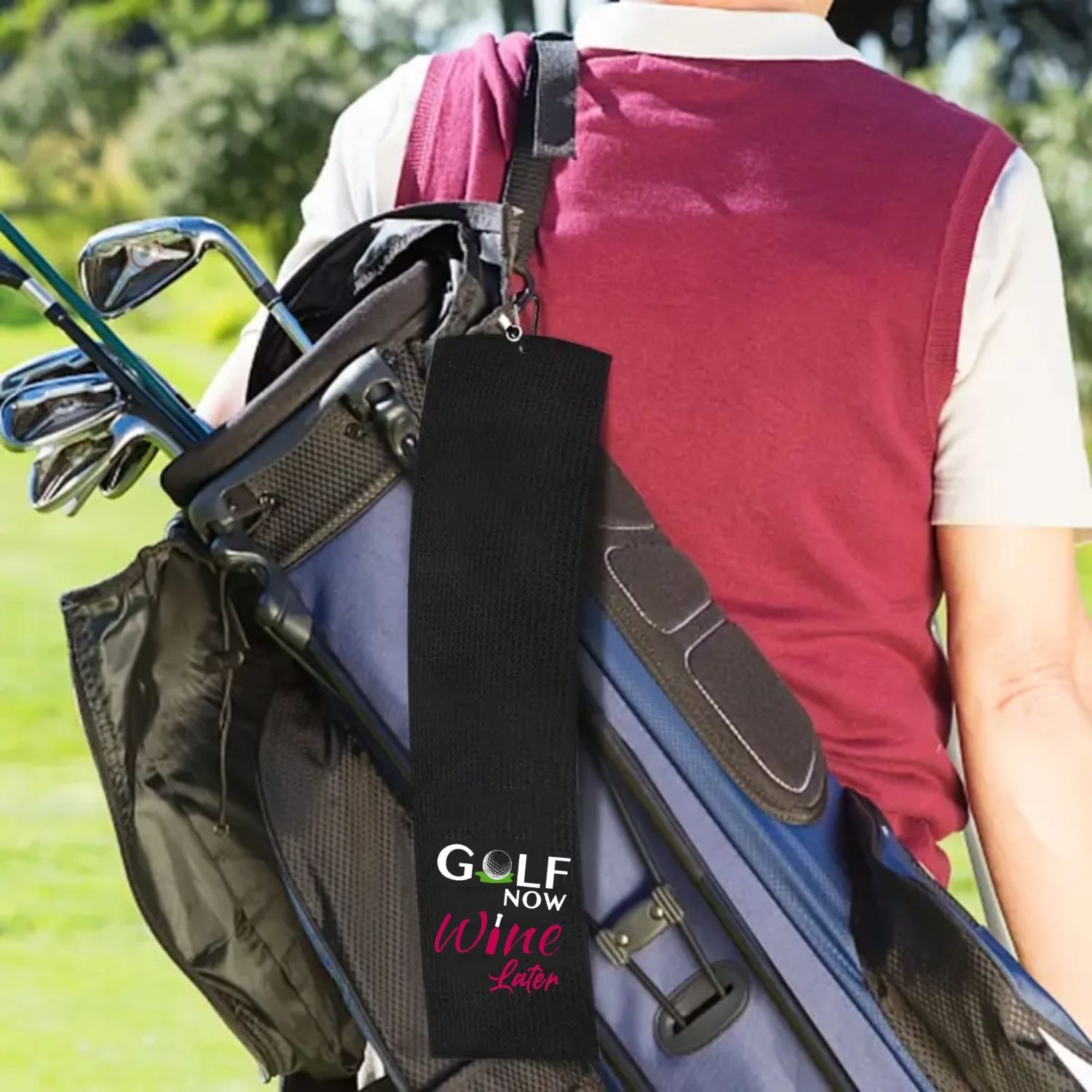 Golf Now Wine Later Golf Towel – обзор и цена Women'S Golf Accessories