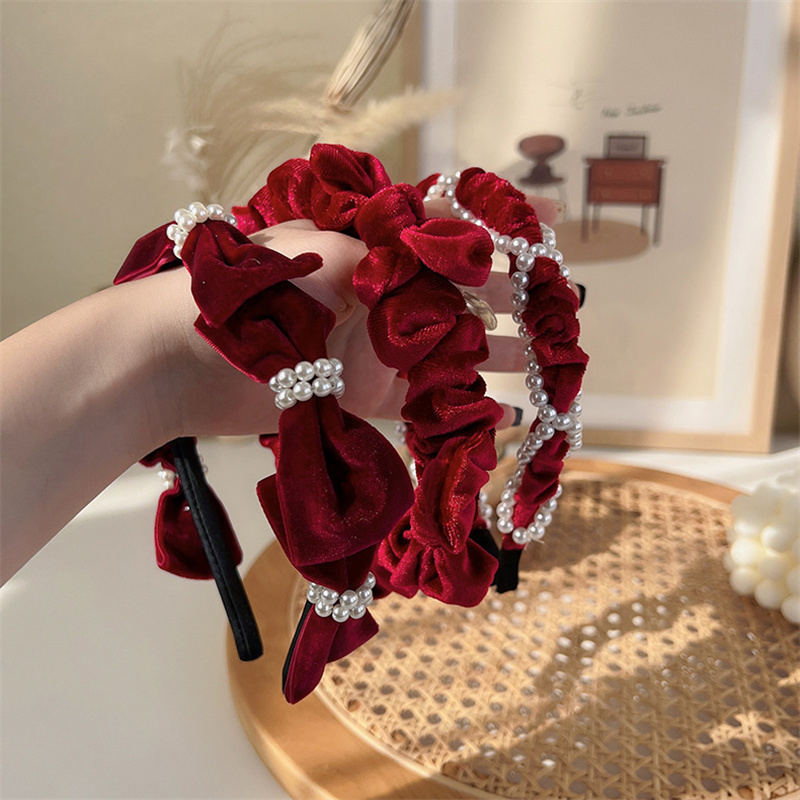 Vintage French Red Velvet Pear – обзор и цена Hair Tie Velvet