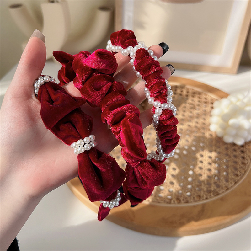 Vintage French Red Velvet Pear – обзор и цена Hair Tie Velvet