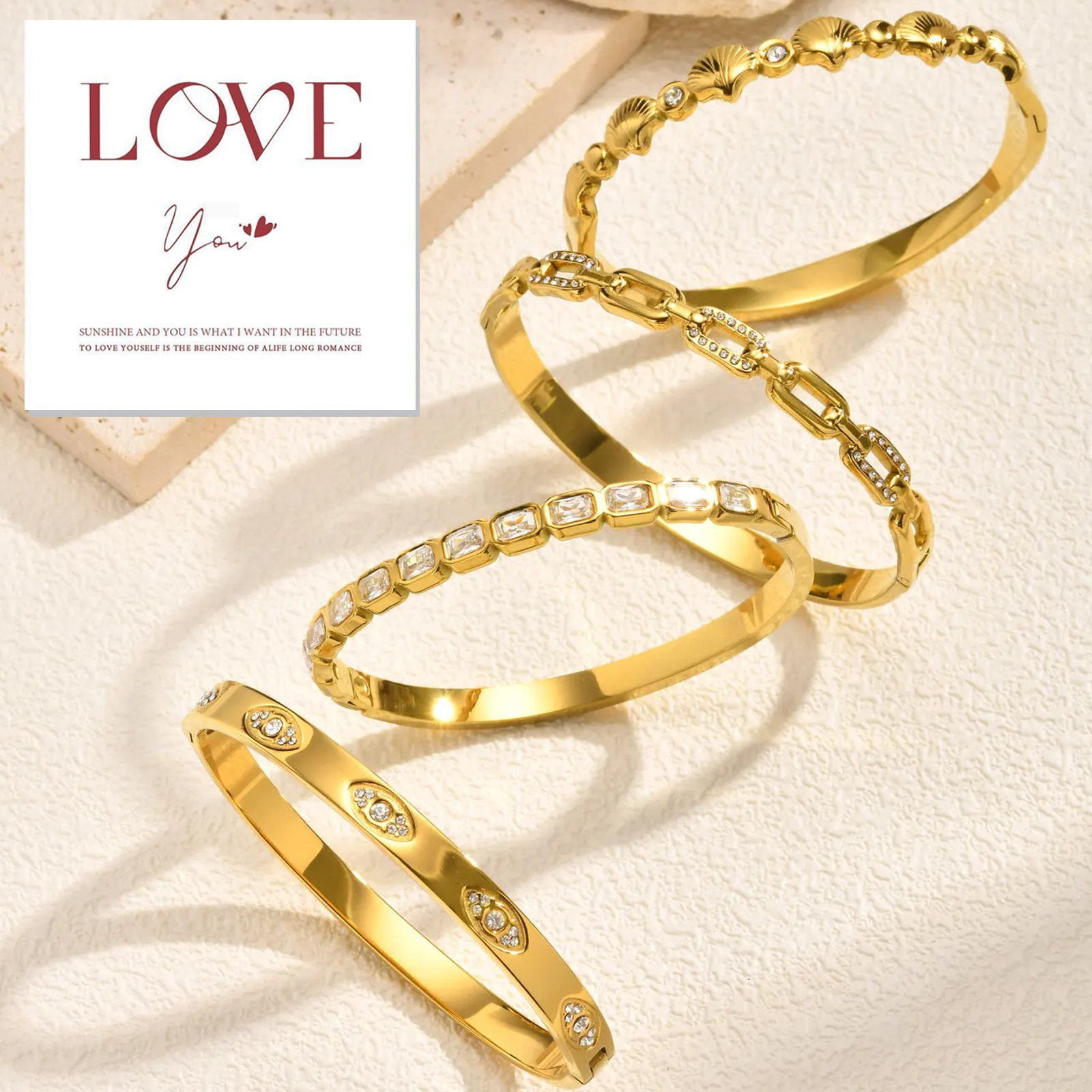 14K Gold Plated Bracelets for  – обзор и цена Evil Eye Bracelet