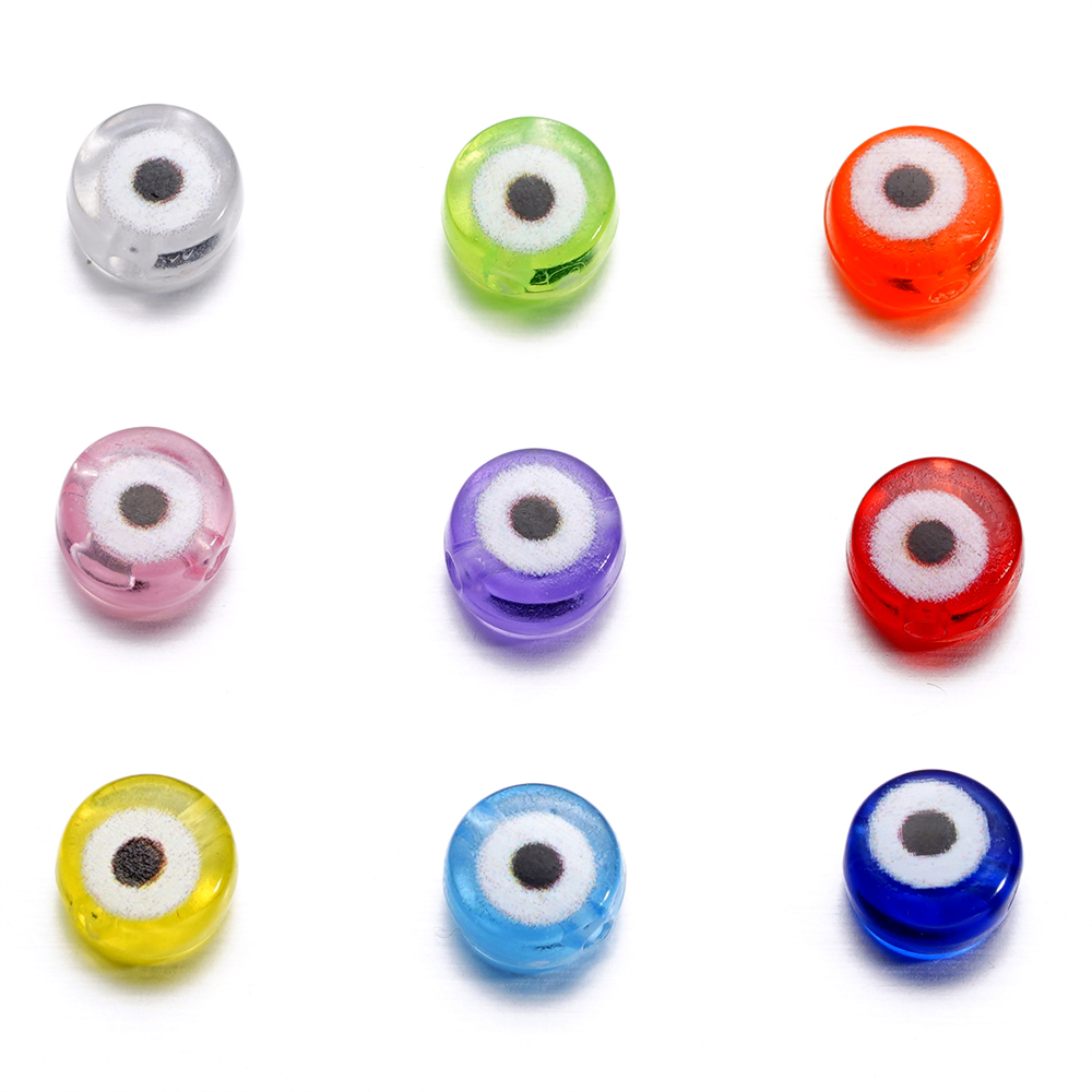 30pcs/Lot 4x7mm Oval Beads Evi – обзор и цена Evil Eye Bracelet